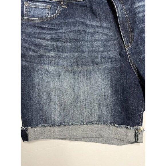 Kut From The Kloth Denim Short Women 26 Blue Catherine Boyfriend Cuffed Stretch - Picture 4 of 8